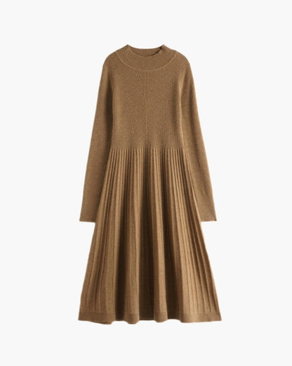 Pure Cashmere Flare Dress - Dalm Fashion