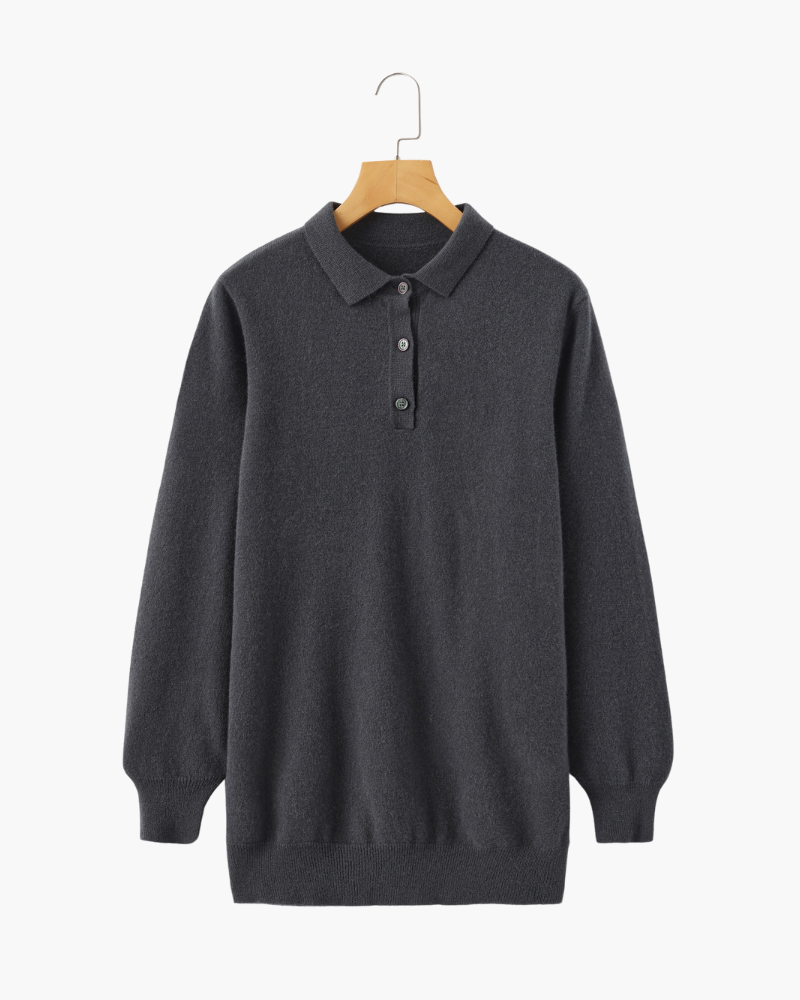 100% Cashmere Polo - Dalm Fashion