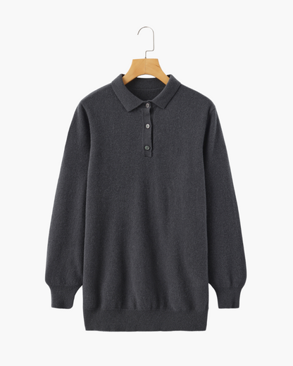 100% Cashmere Polo - Dalm Fashion