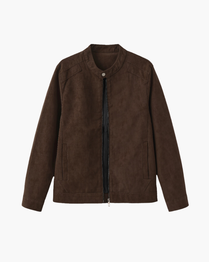 Estate Suede Leather Jacket - Dalm Fashion