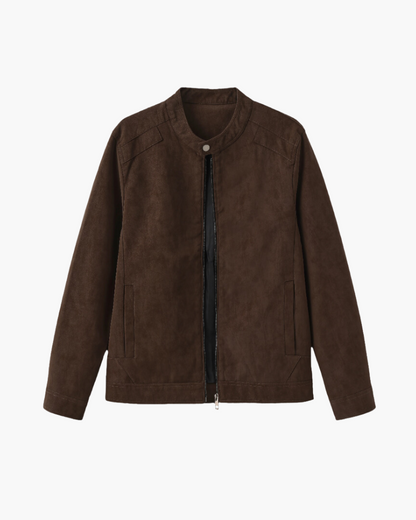 Estate Suede Leather Jacket - Dalm Fashion