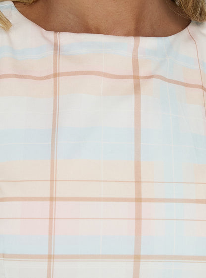 Yumiko Romper Blue Check