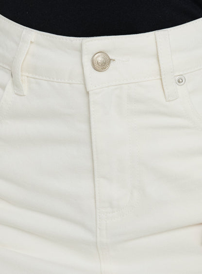 Gazelle Denim Skort White
