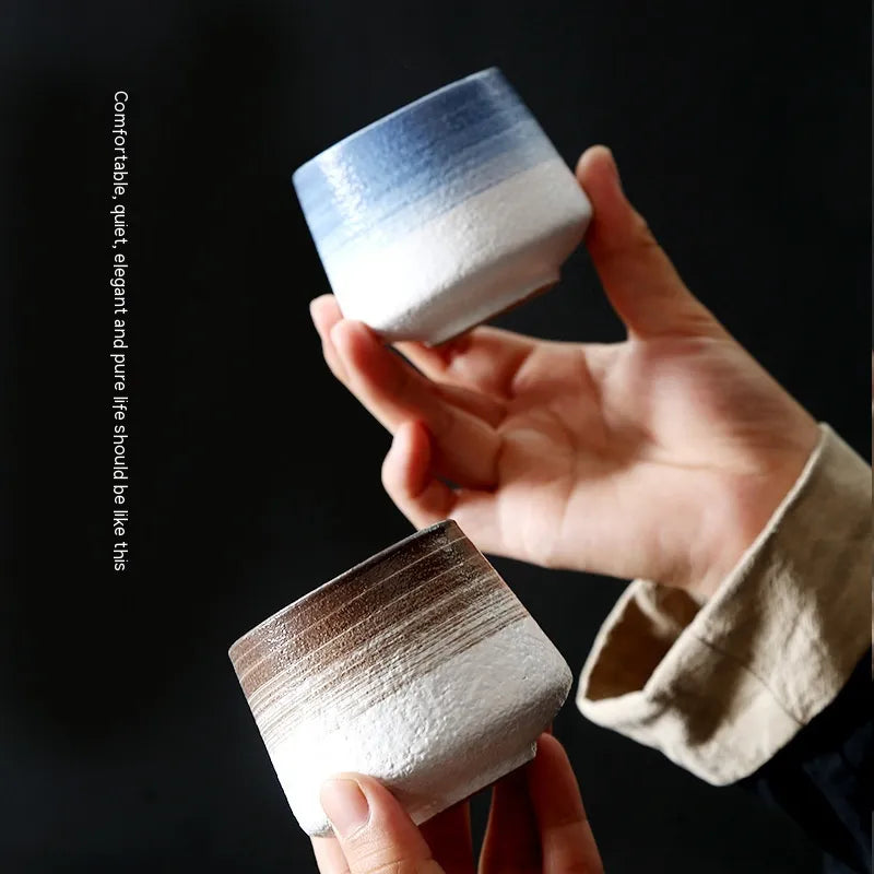 Retro Stoneware Ceramic Cup