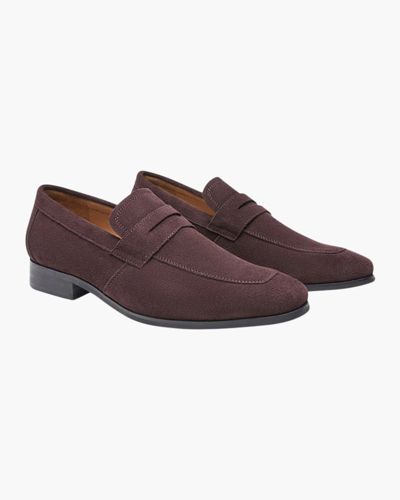 Suede Penny Loafers - Dalm Fashion