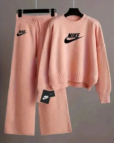 Nike Cropped Knit Set - Dalm Fashion