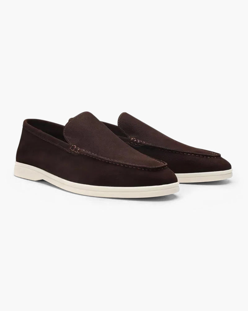 Cowhide Leather Loafers - Dalm Fashion