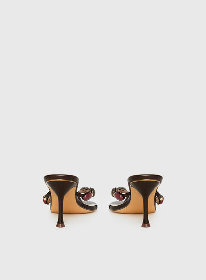 Nina Bead Heels Chocolate