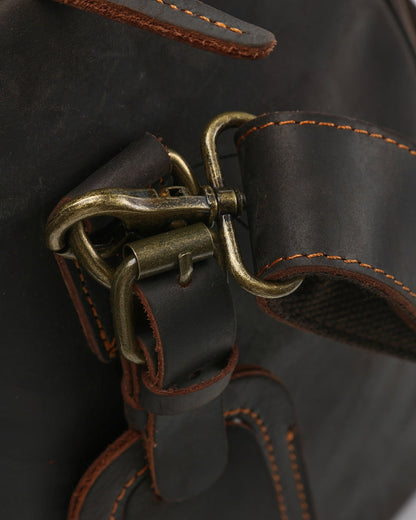 Montague Leather Duffle - Dalm Fashion