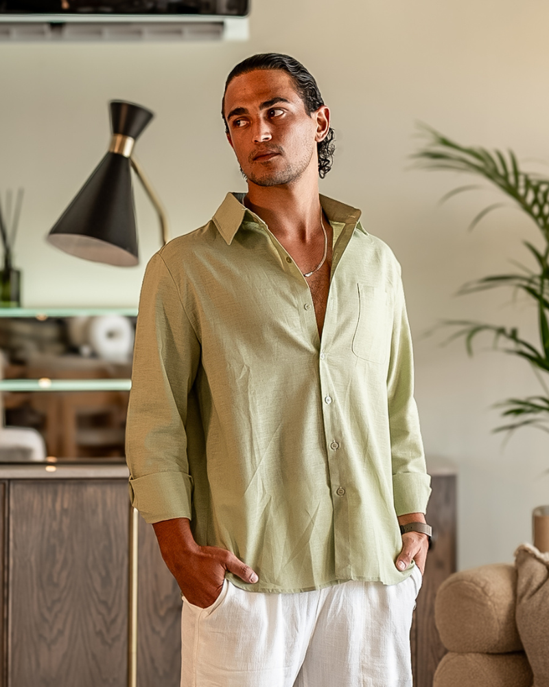 Cape Town - 100% Linen Shirt - Dalm Fashion