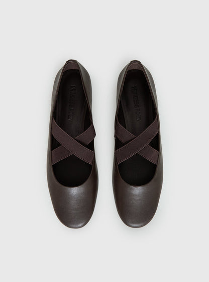 Zevra Sporty Ballet Flats Brown