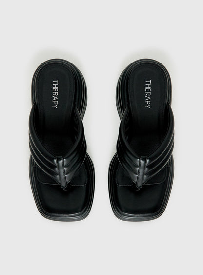 Therapy Flames Platform Sandals Black
