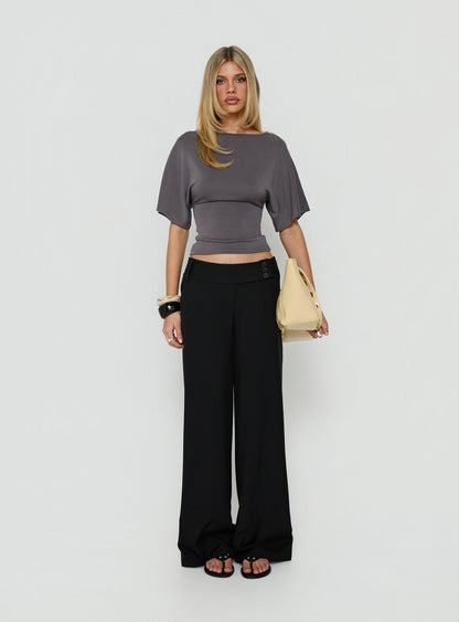 Cedars Low Rise Pant Black