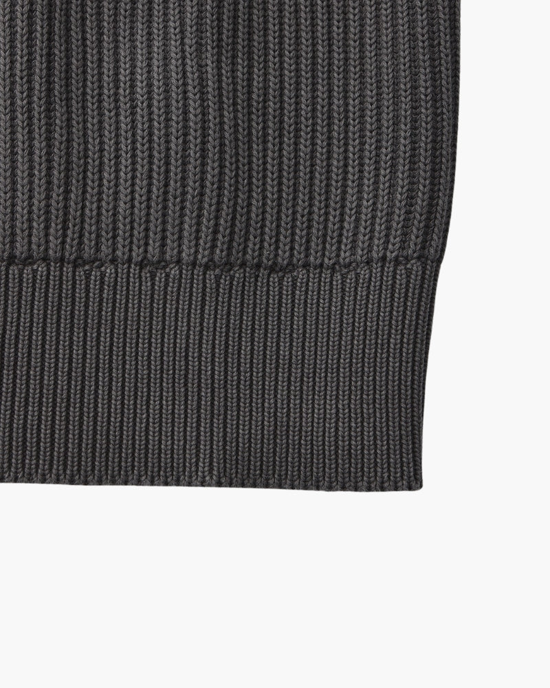 Rib Knit Crewneck - Dalm Fashion