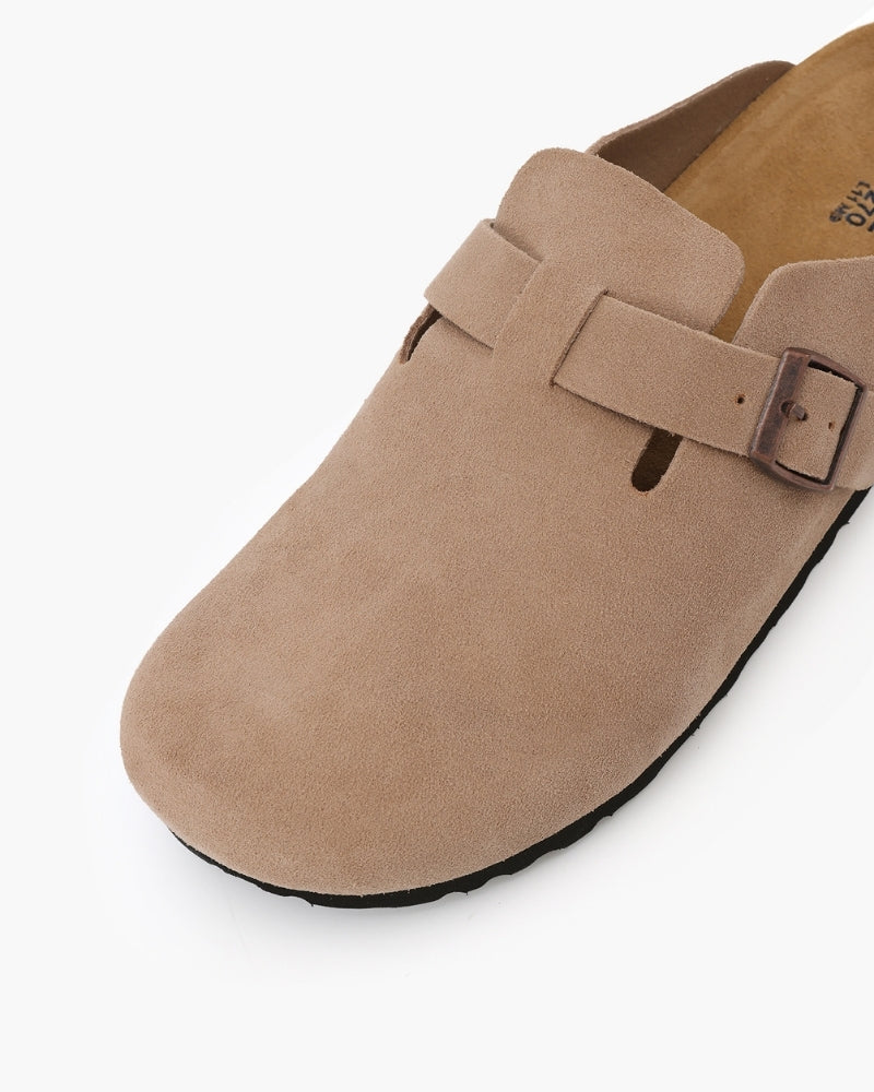 Old Money Suede Clogs - Dalm Fashion