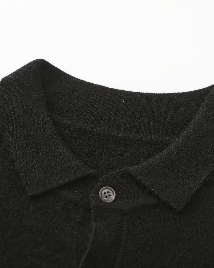 100% Cashmere Polo - Dalm Fashion