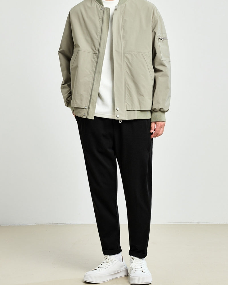 Minimalist Bomber Jacket - Dalm Fashion