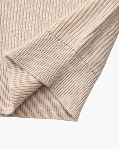 Rib Knit Crewneck - Dalm Fashion