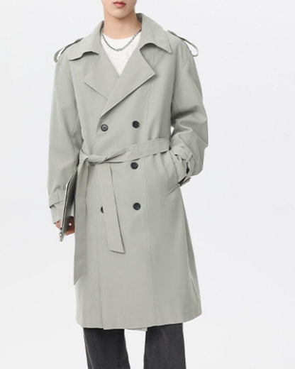 Classic Double-Breasted Trench Coat - Dalm Fashion