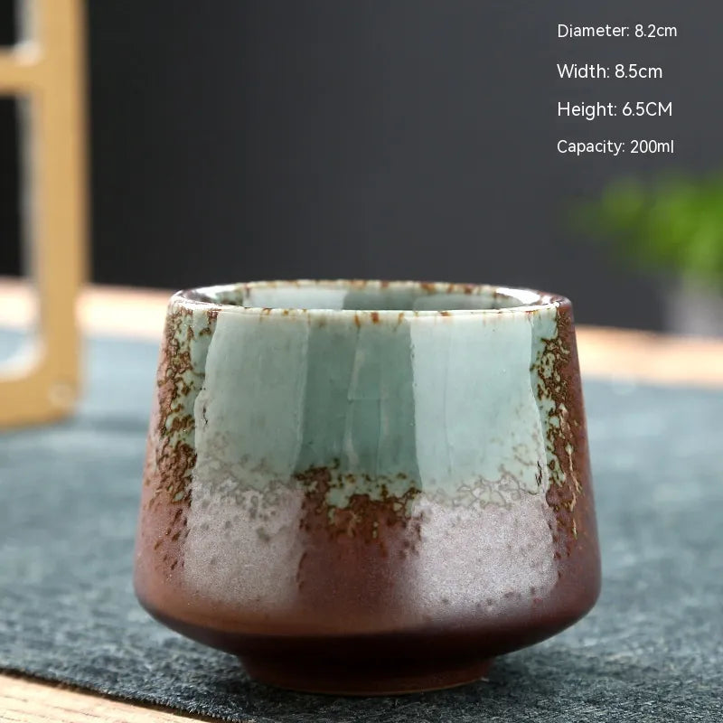 Retro Stoneware Ceramic Cup