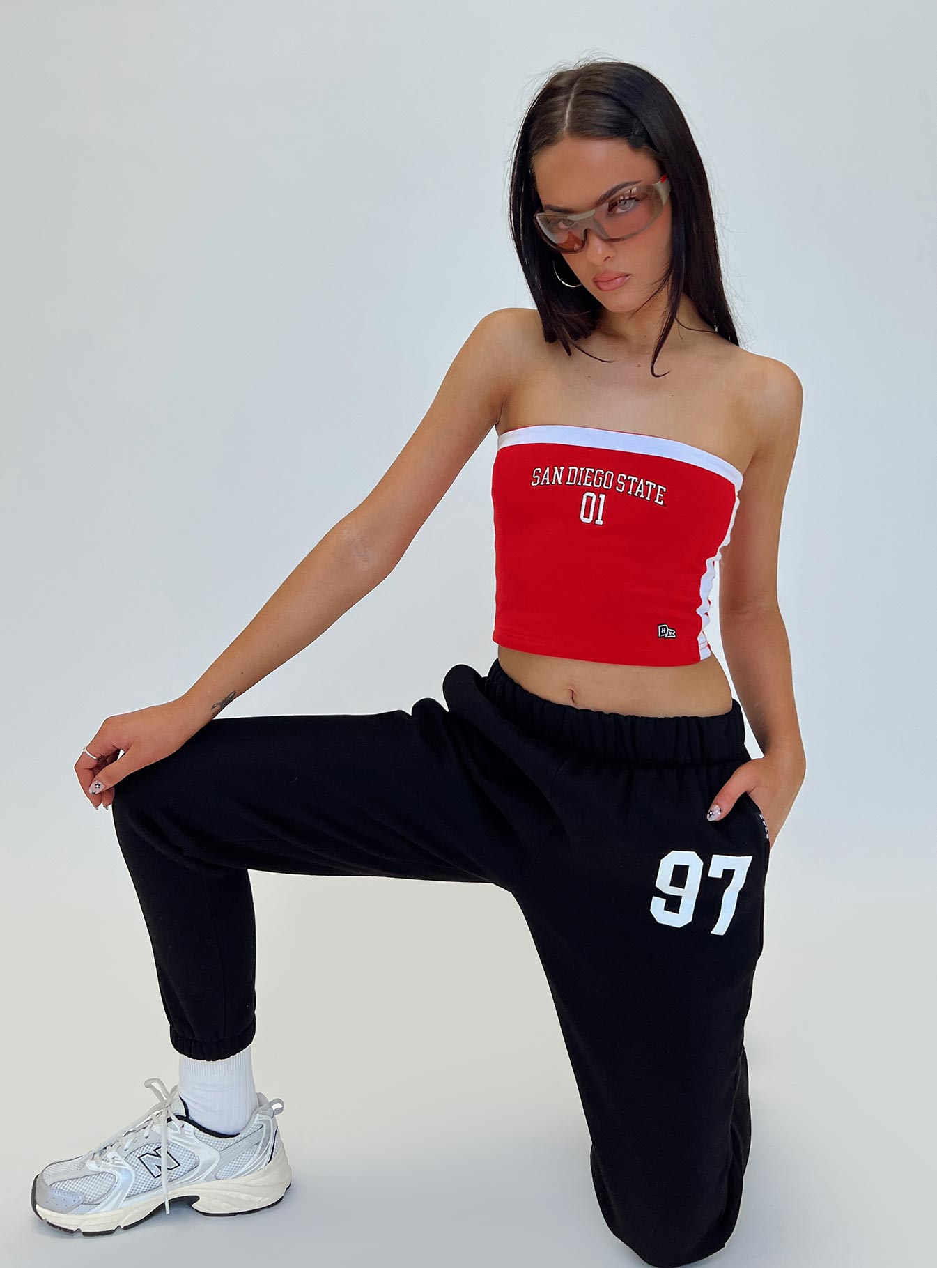 SDSU All Star Tube Top Red