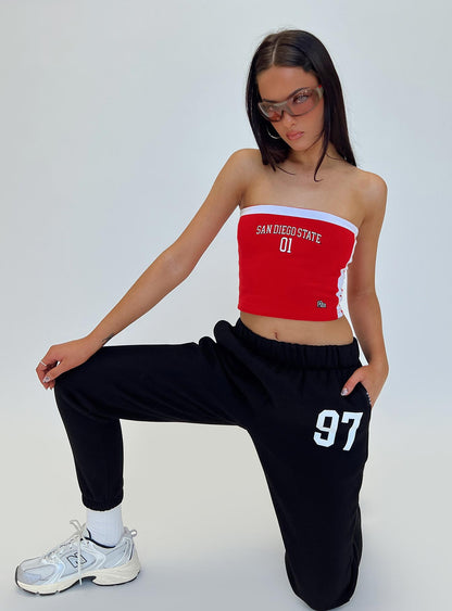 SDSU All Star Tube Top Red