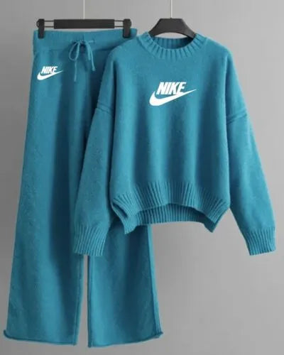 Nike Cropped Knit Set - Dalm Fashion