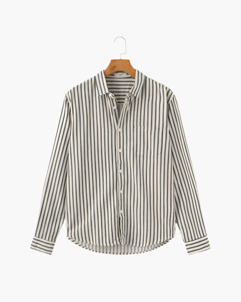 Gentlemen's Striped Shirt - Dalm Fashion