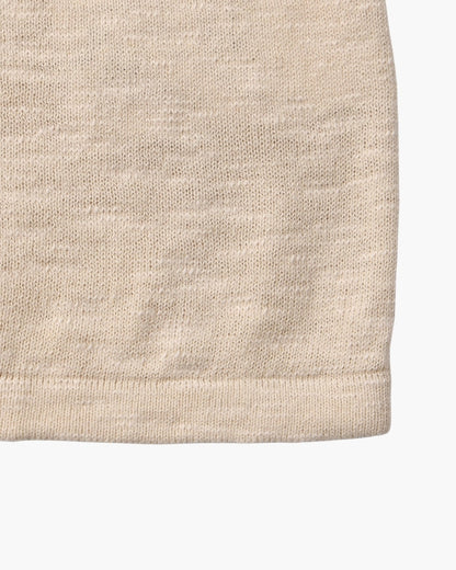 Linen Cotton Essential Crewneck - Dalm Fashion