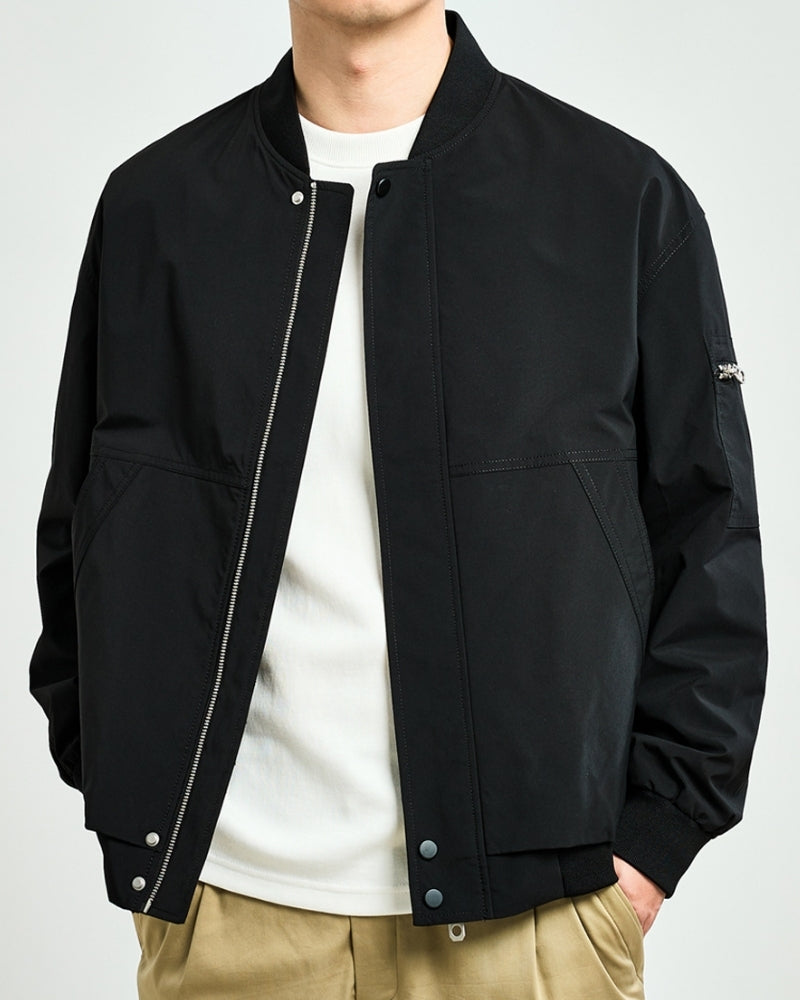 Minimalist Bomber Jacket - Dalm Fashion