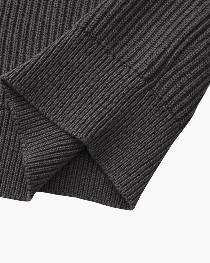 Rib Knit Crewneck - Dalm Fashion