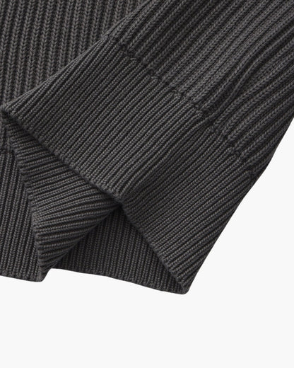 Rib Knit Crewneck - Dalm Fashion