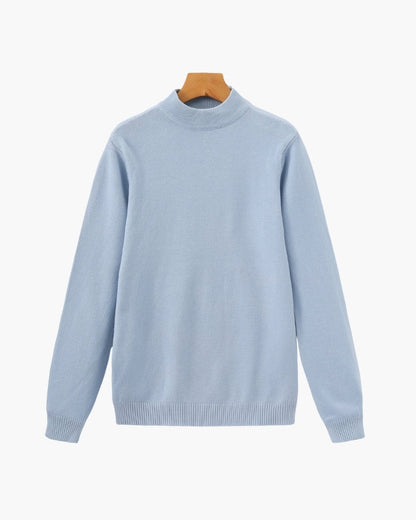 Essential Ribbed Mock Neck Sweater - Dalm Fashion