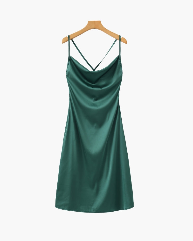 Silk Slip Dress - Dalm Fashion