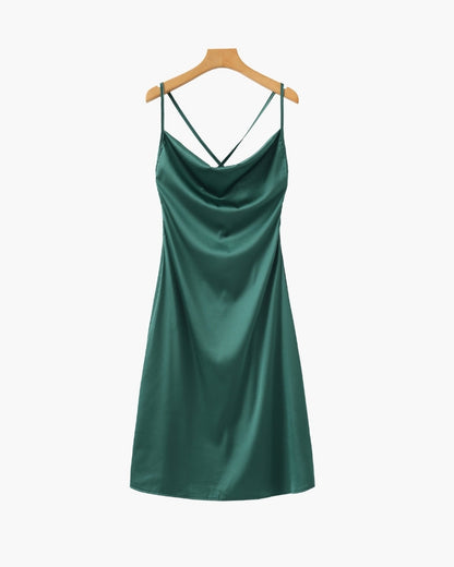 Silk Slip Dress - Dalm Fashion