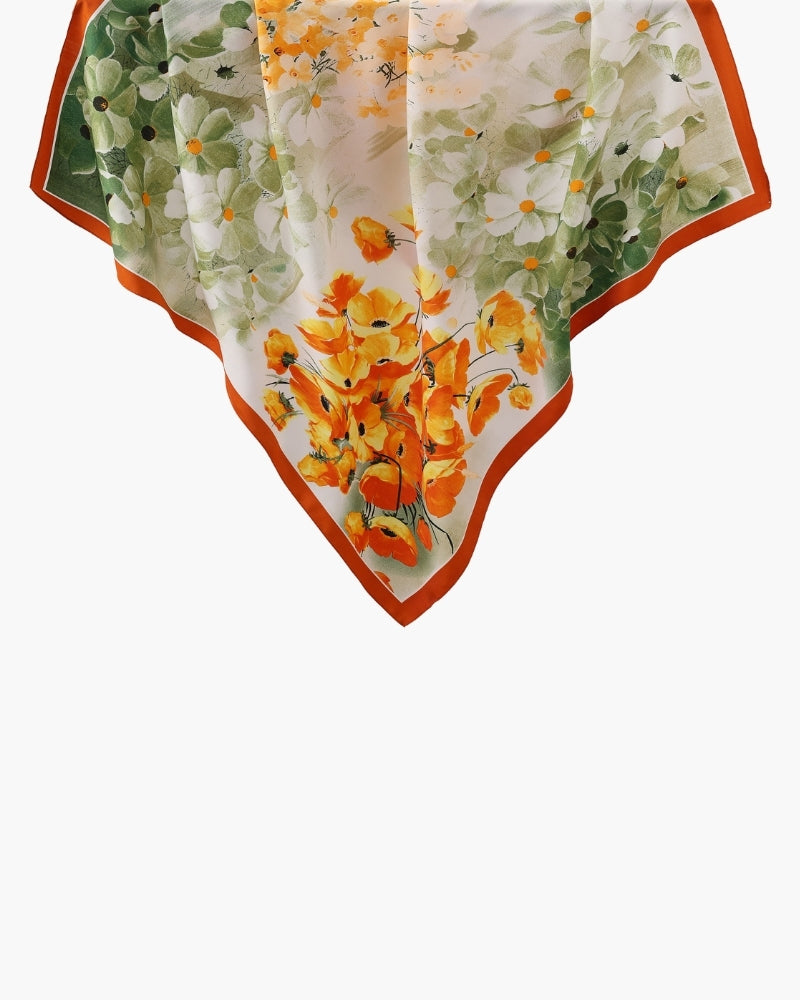Old Money Impressionist Garden Scarf - Dalm Fashion