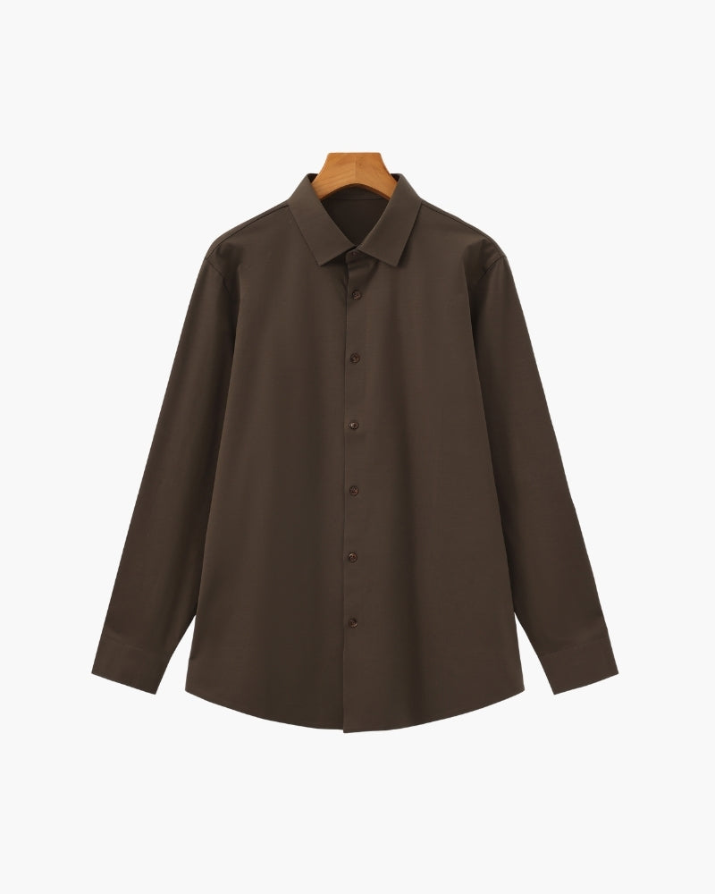 Tailored Cotton Flex Shirt - Dalm Fashion