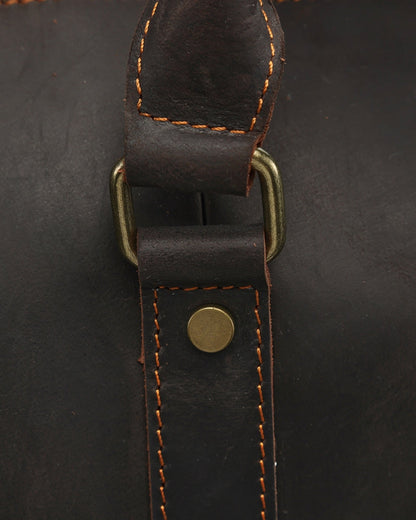 Montague Leather Duffle - Dalm Fashion