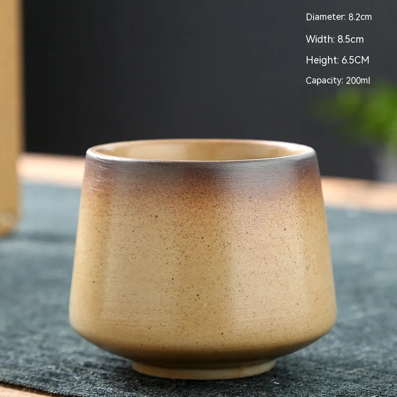 Retro Stoneware Ceramic Cup