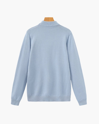 Essential Ribbed Mock Neck Sweater - Dalm Fashion
