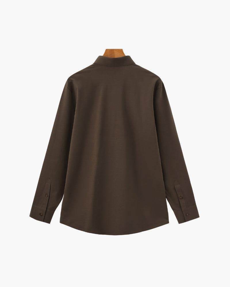 Tailored Cotton Flex Shirt - Dalm Fashion