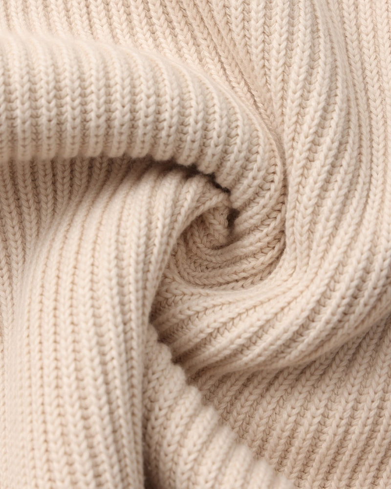 Rib Knit Crewneck - Dalm Fashion