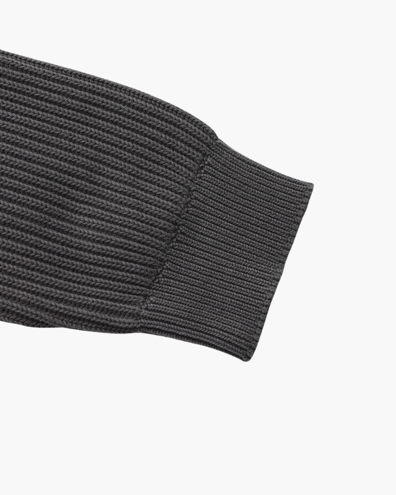 Rib Knit Crewneck - Dalm Fashion
