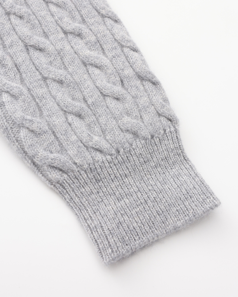 100% Cashmere Woven Half Zip - Dalm Fashion