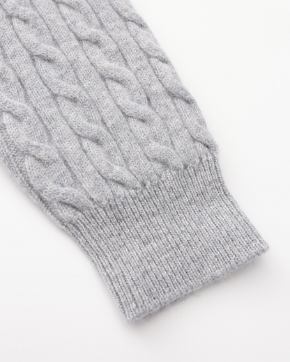 100% Cashmere Woven Half Zip - Dalm Fashion