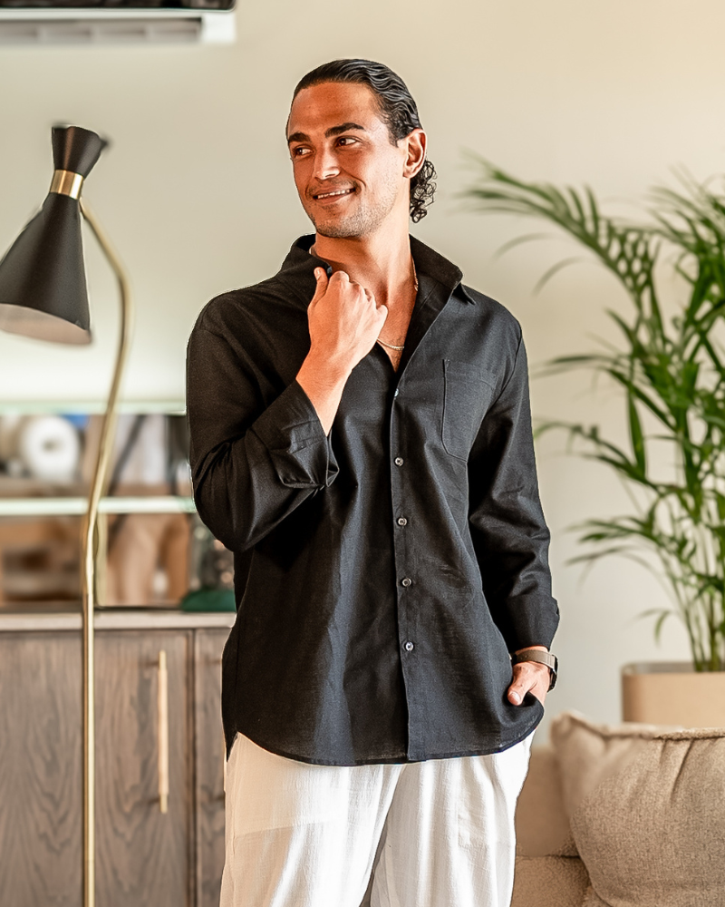 Cape Town - 100% Linen Shirt - Dalm Fashion
