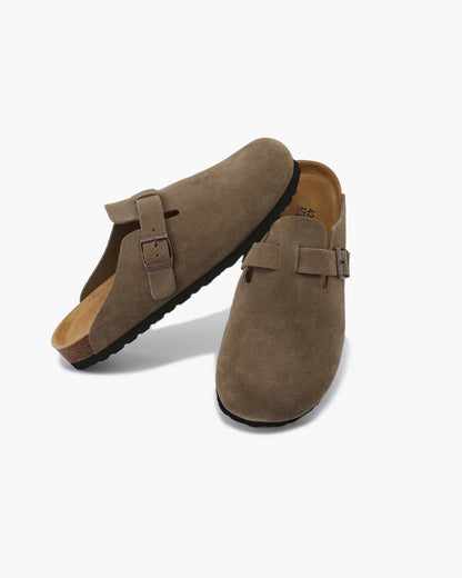 Old Money Suede Clogs - Dalm Fashion