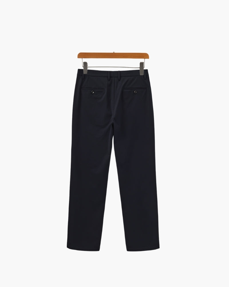 Wool Blend Trousers - Dalm Fashion