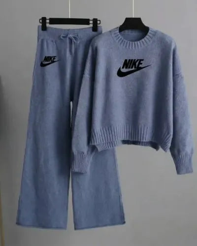 Nike Cropped Knit Set - Dalm Fashion