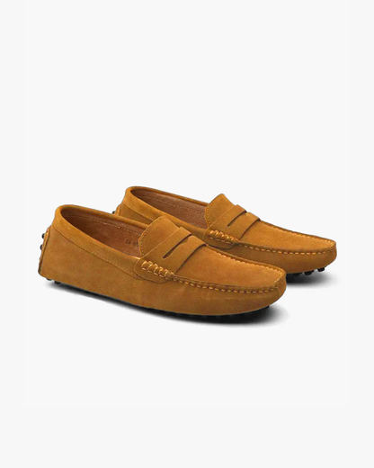 Suede Driver Loafers - Dalm Fashion